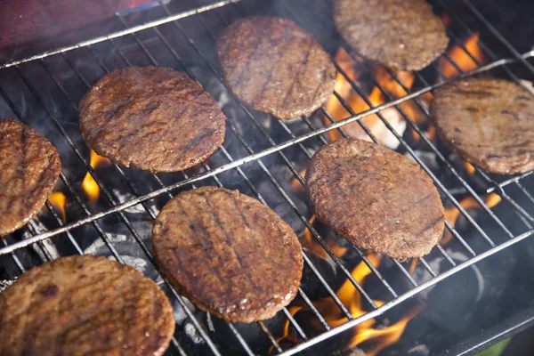 Steak, Grilling at summer weekend — Stock Photo, Image