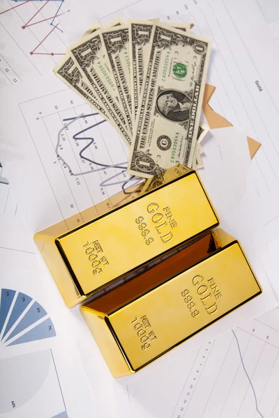 Altın bullions — Stok fotoğraf