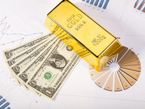 Gold bullions — Stock Photo, Image