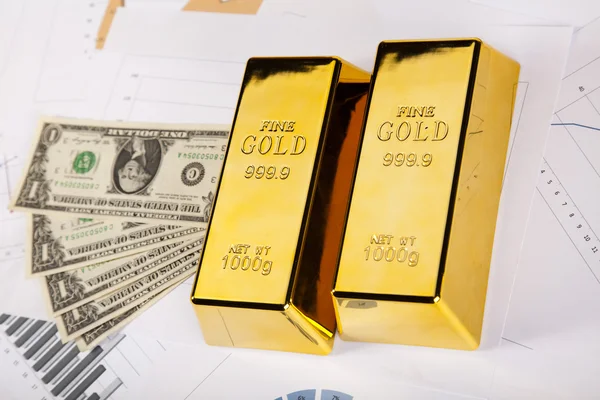 Gouden bullions — Stockfoto