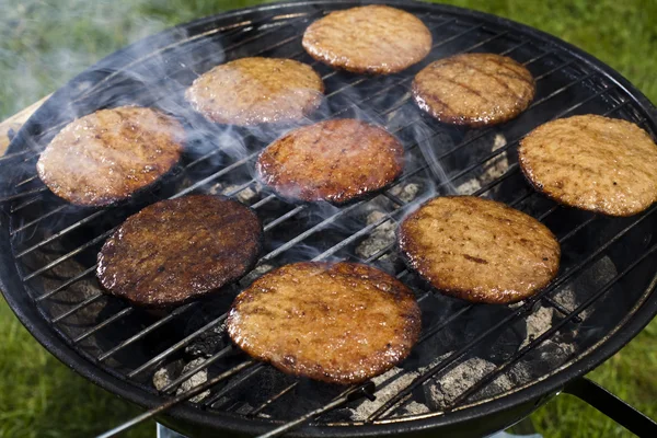Steak, Grilling at summer weekend — Stock Photo, Image