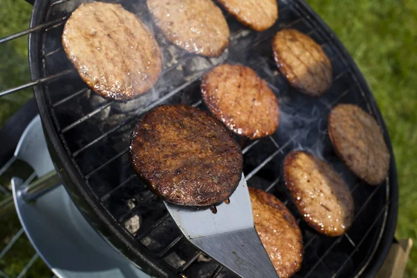 stock image Steak, Grilling at summer weekend