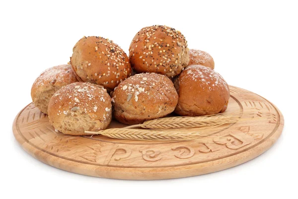 Sesame and Oat Bread Rolls — Stock Photo, Image