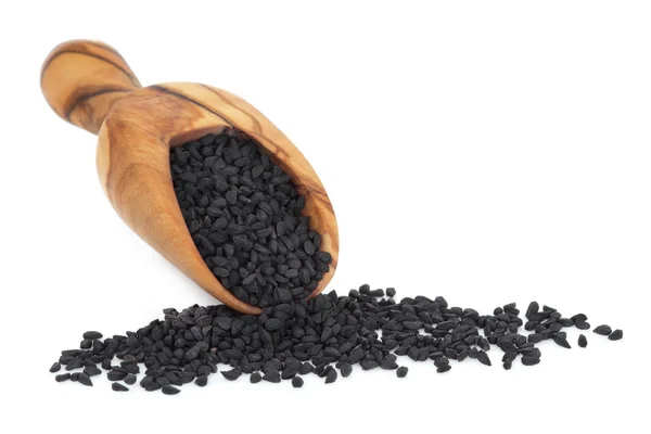 Чорний цибуля насіння — стокове фото