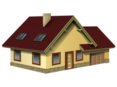 House isolated clipart