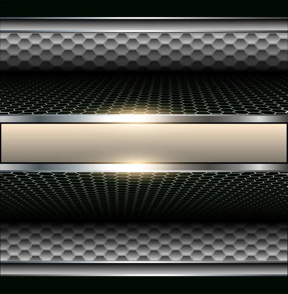 Hintergrund 3d metallic — Stockvektor