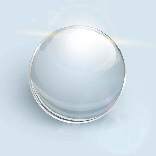 Fondo de bola de vidrio — Vector de stock