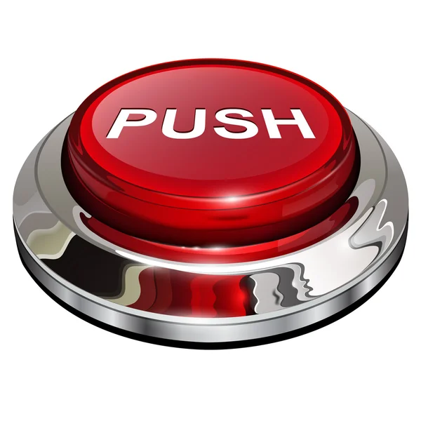 Botón pulsador — Vector de stock