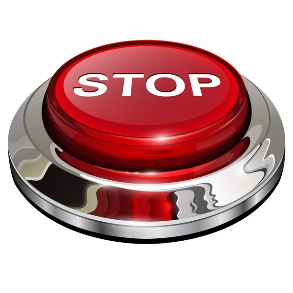 Stop button — Stock Vector
