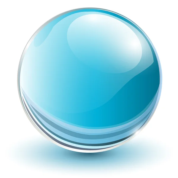 3d esfera de vidro — Vetor de Stock