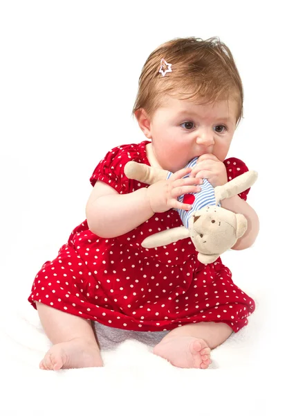 Adorable little baby girl — Stock Photo, Image