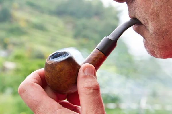 stock image Pipe and smoke