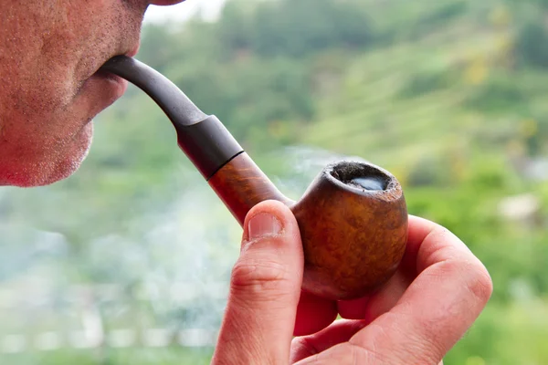 stock image Pipe and smoke