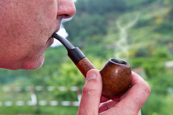 stock image Pipe and smoke