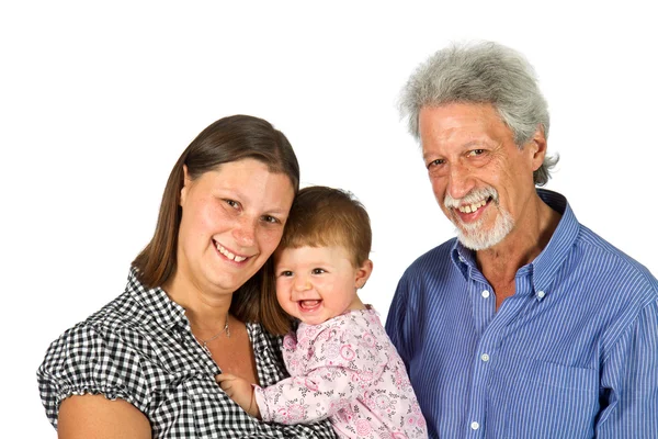 Portret szczęśliwej rodziny — Zdjęcie stockowe