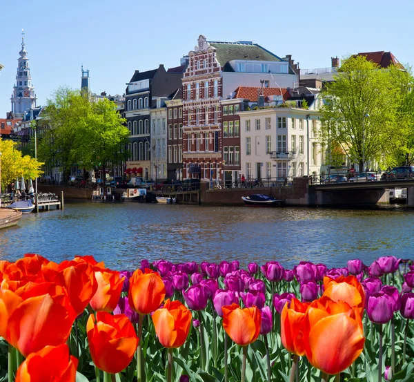 Uno dei canali di Amsterdam — Foto Stock