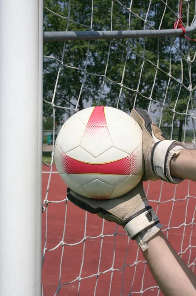 Goleiro de futebol — Fotografia de Stock