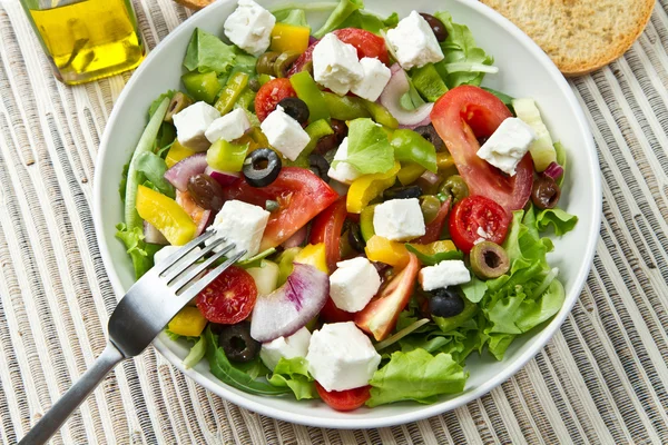 Grekisk sallad — Stockfoto