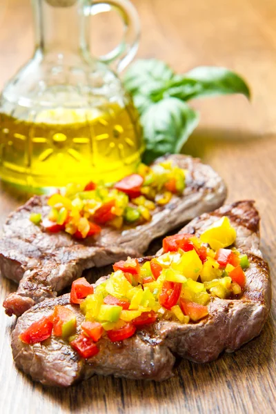 Steakfleisch vom Grill — Stockfoto