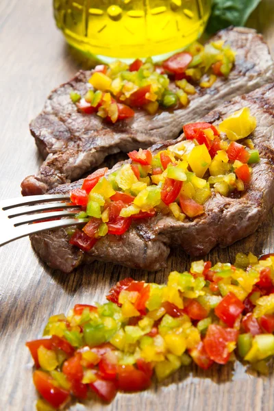 Steakfleisch vom Grill — Stockfoto