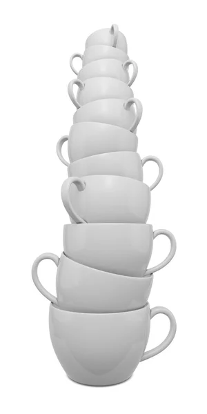 Кофейные чашки в балансе — стоковое фото