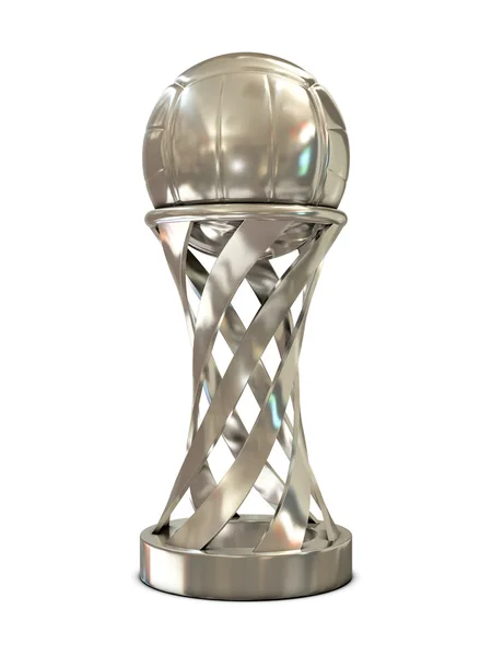 Gümüş Voleybol kupa — Stok fotoğraf