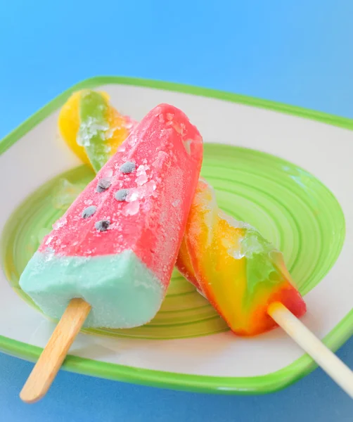 Renkli popsicles — Stok fotoğraf