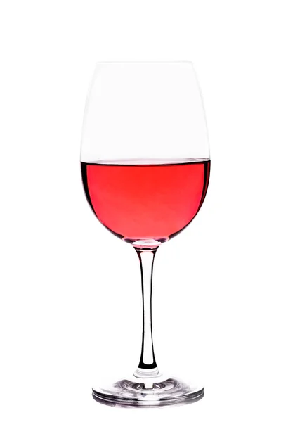 Wineglass with rosè wine — 图库照片