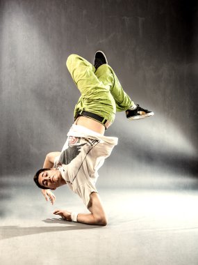 Break Dance on the floor clipart