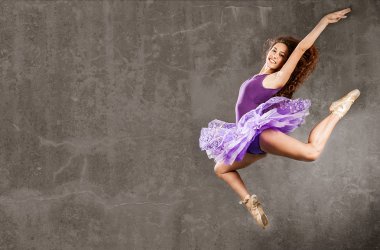 Jumping Ballerina clipart