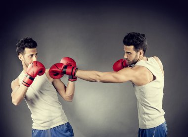 Boxer match clipart