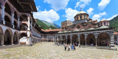 Rila Monastery Courtyard clipart