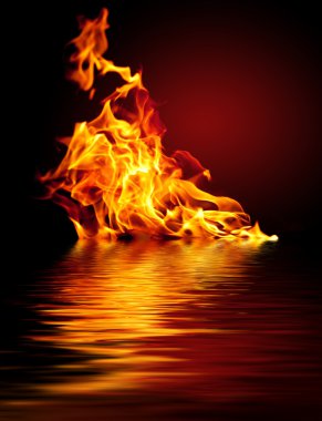 Fire and water clipart