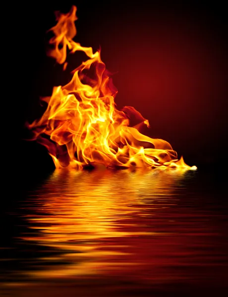 Fuego y agua — Foto de Stock