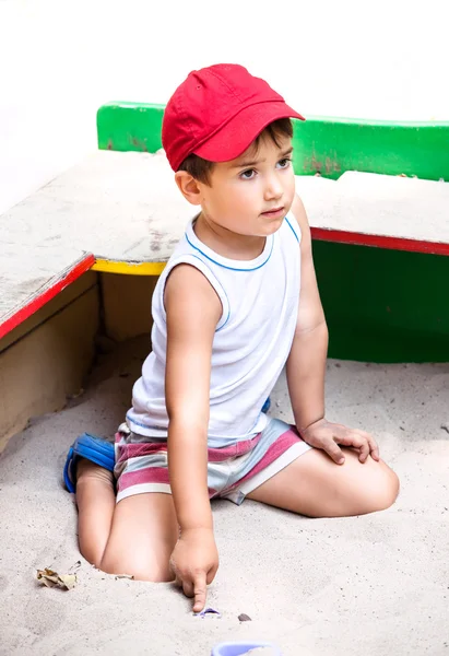 Portret chłopca, 3-4 lat — Zdjęcie stockowe