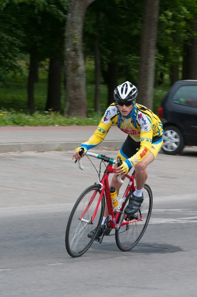 Mezinárodní juniorský cyklistický závod Auksines kopos 2012 (Golden dun 2012) — Stock fotografie