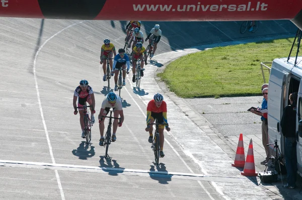 国際ジュニア自転車レース Auksines kopos 2012 (ゴールデン砂丘 2012) — ストック写真