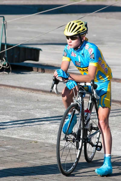 International junior bicycle race Auksines kopos 2012 (Golden Dunes 2012) — Stock Photo, Image