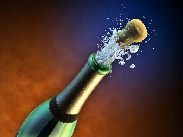 Champagnerflasche — Stockfoto