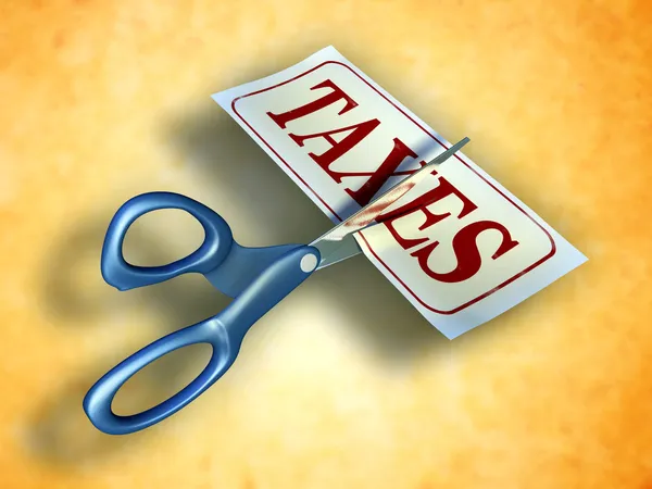 Cięcia podatkowe — Zdjęcie stockowe