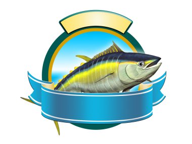 Yellowfin tuna clipart