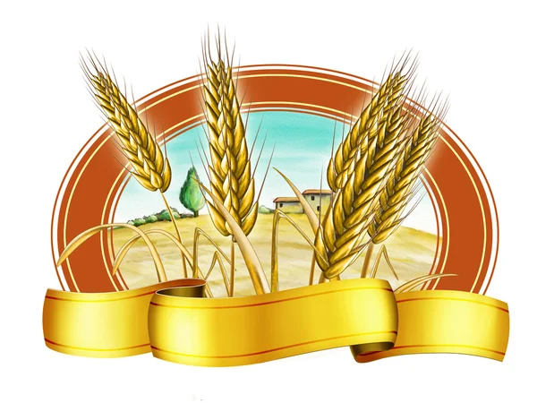 Пшеничная метка — стоковое фото