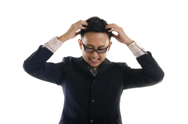 Asiático homem de negócios frustrado — Fotografia de Stock