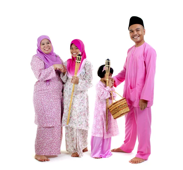 Família malaia — Fotografia de Stock