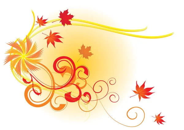 Autumn abstract vector picture — Stock Vector