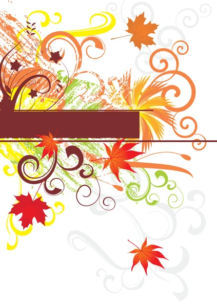 抽象的な秋ベクター背景 — ストックベクタ