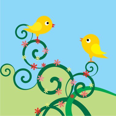 Birds vector clipart