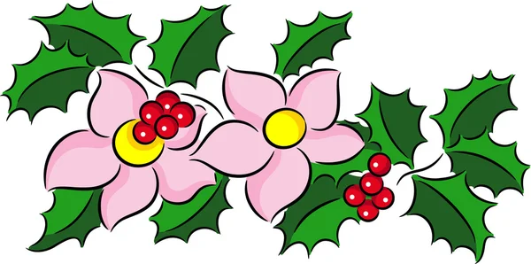 Bouquet de Noël — Image vectorielle