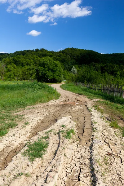 Estrada de terra rural — Fotografia de Stock