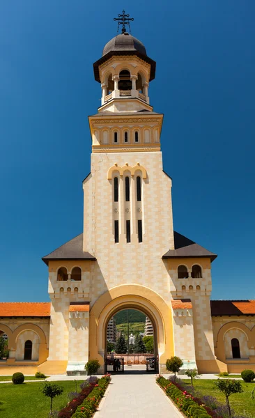 Entrance in Coronation Cathedral from Alba Iulia — Stock Photo, Image